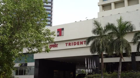 Trident Nariman Point Hotel in Mumbai, India. Stock Footage 337803185
