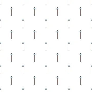 Trident pattern representing sea god power and authority Illustrazione stock