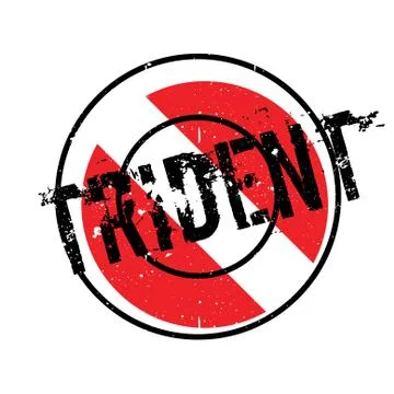 Trident rubber stamp Stock Illustration