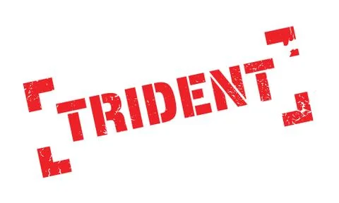 Trident rubber stamp Illustrazione stock