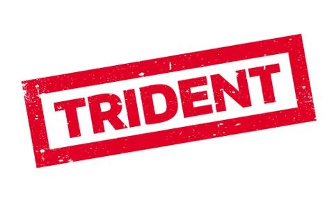 Trident rubber stamp Illustrazione stock