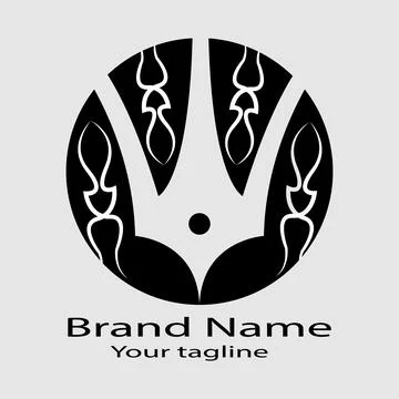 Trident Shield logo Stock Illustration