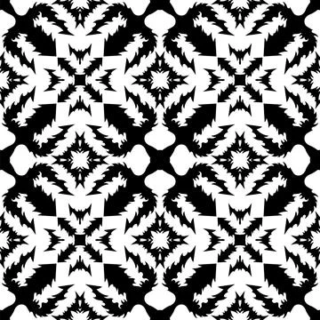 Trident Silhouette Seamless Pattern Isolated on White Background Stockillustratie