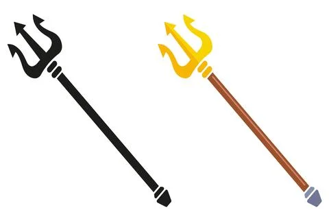 Trident staff icon. イラスト素材