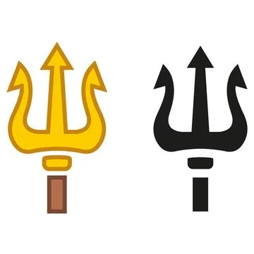 Trident staff icon. イラスト素材