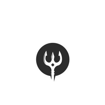 Trident  Template vector icon illustration design Stock Illustration