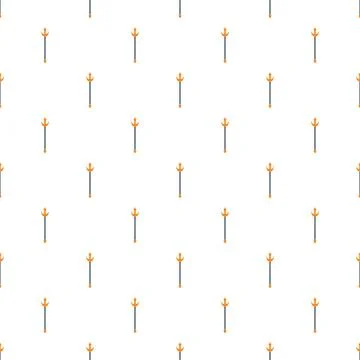 Trident weapon illustration pattern seamless background design Stockillustratie