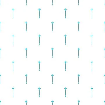 Trident weapon seamless pattern background for poseidon concept Stock Illustration