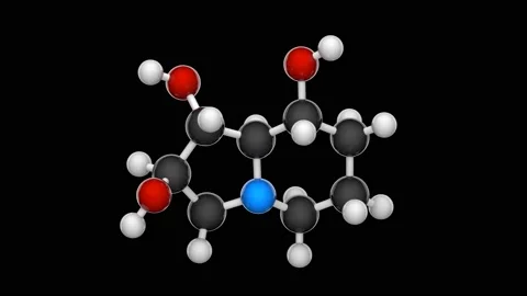 Tridolgosir. Seamless loop. Black background Stock Footage 154418323