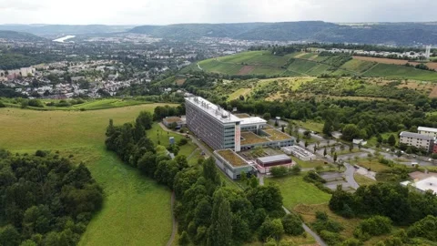 Trier university, knowledge, science and education facility in Germany. Stock Footage 319385608