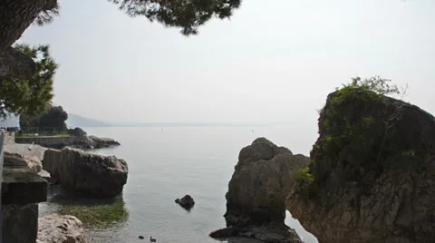 Trieste beach Stock-Footage 36422316