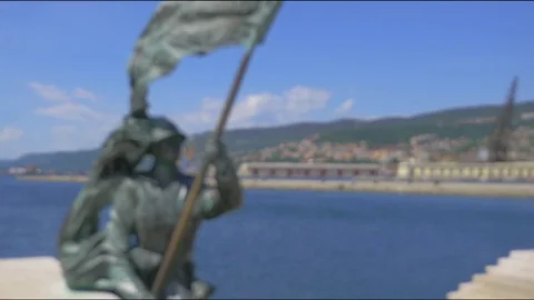 Trieste - Caduti del Mare - Monuments Stock Footage 76951209