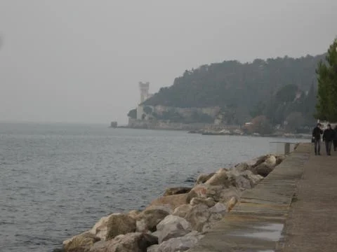 Trieste seafront, Italy Stock Photos