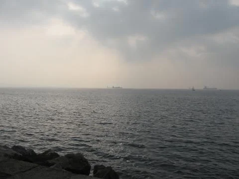 Trieste seafront, Italy Foto stock