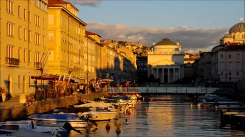 Trieste in a timelapse Stock Footage 57320153