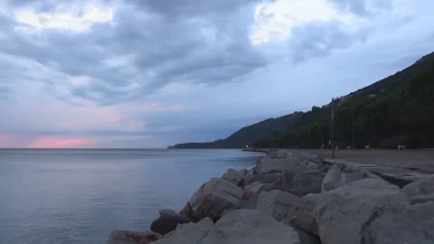 Trieste,  yachts, sea 스톡 동영상 112770627