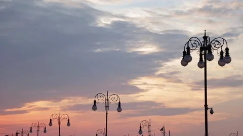 Trieste's sunset 0001 Stock Footage 318143382