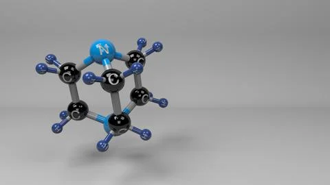 Triethylenediamine molecule. Stock Illustration
