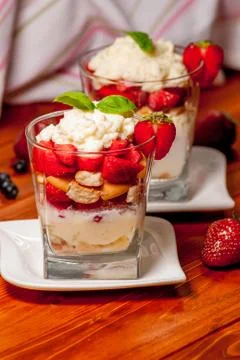 Trifle cake Stock Photos