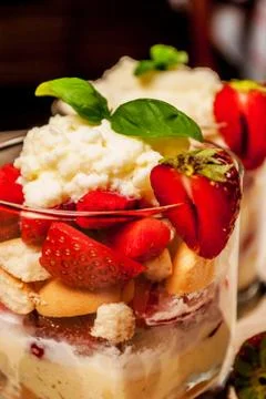 Trifle cake Stock Photos