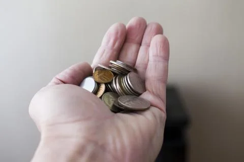 Trifle in the hand Stock Photos