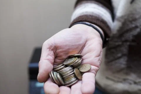 Trifle in the hand Stock Photos
