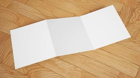 Trifold brochure Illustrazione stock