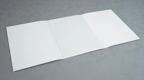 Trifold brochure mockup Stock Illustration