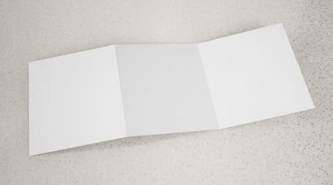 Trifold mock up on granite Stock Illustration