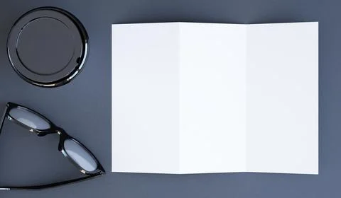 Trifold mockup Stock Illustration