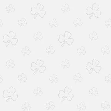 Trifoliate clover pattern Stock Illustration