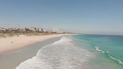 Trigg Beach Perth Flyover Stock Footage 156690820