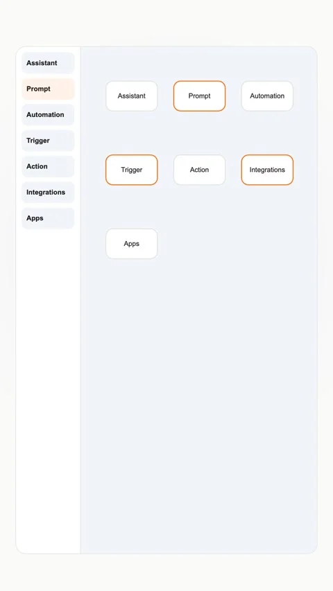 Trigger Action Workflow Generic SaaS Interface Vertical Animation Vídeo Stock 345154284
