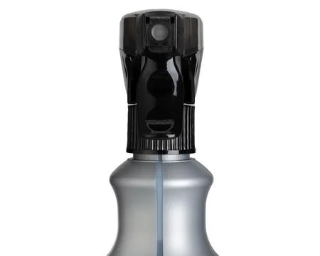 Trigger Spray Bottle with Black Nozzle Close Up Stock-Fotos