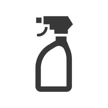 Trigger spray bottle, cleaning service related icon set, glyph design Stock Illustration