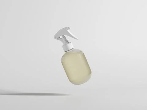 Trigger spray bottle mockup Stock Illustration