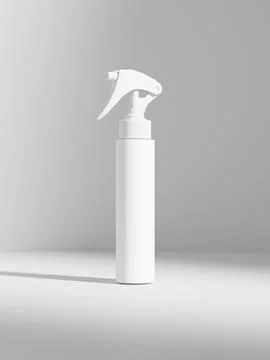 Trigger spray bottle mockup, PET plastic sprayer packaging Stock-Illustration