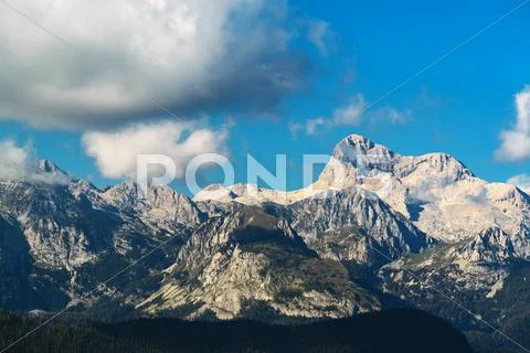 Triglav mountain peak, Slovenia Stock Photos