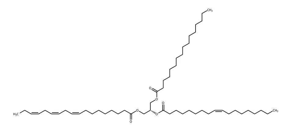 Triglyceride structural formula Stock Illustration