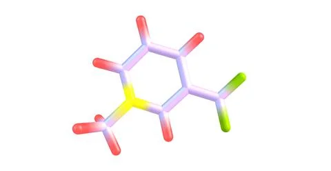 Trigonelline molecular structure isolated on white Stock Illustration