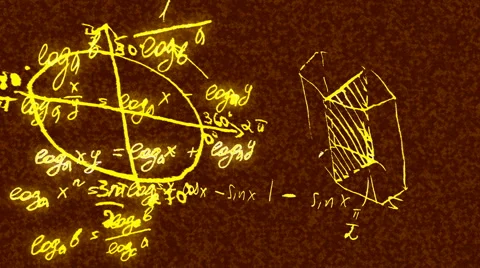 Trigonometric formulas 1 Stock Footage 1006513