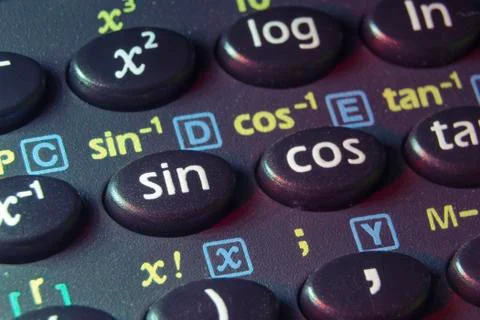 Trigonometry buttons Stock Photos