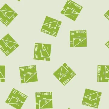 Trigonometry math science education glyph seamless pattern Stock Illustration