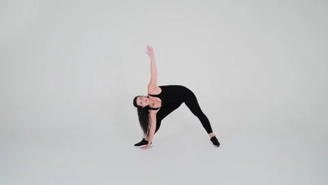 Trikonasana (Triangle Pose) Stock Footage 314186062