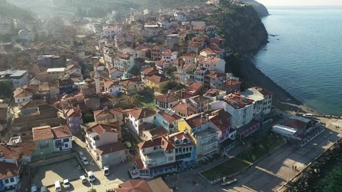 Trilye drone city landscape Stock Footage 127112606
