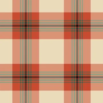Trim check vector pattern, variation tartan seamless fabric. 1960s plaid ba.. Stock Illustration