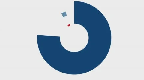 Trim paths 2 red white and blue on white 4k final Stock Footage 67672171