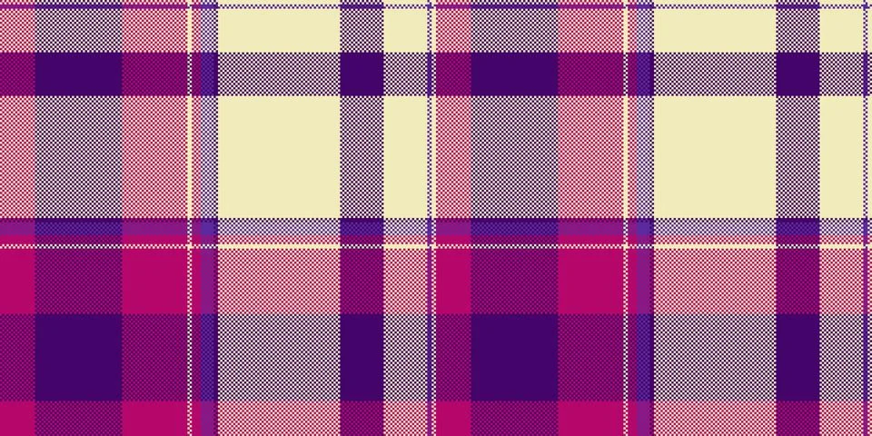 Trim plaid pattern tartan, tile seamless fabric vector. Folklore texture ba.. 스톡 일러스트
