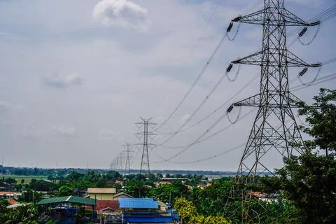 Trim pole thread Stock Photos