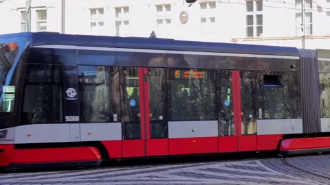 Trim in Prague Old Town Video stock 213354861